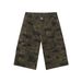 Wide Leg Cropped Trousers With Multiple PocketsSlightly Elastic Overalls, All Match Straight Trousers_viptrois.com