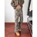 American Tie-Dye Printed Jeans For Men Spring Summer Youth Street Style Cool Straight Slim Fit Long Pants_viptrois.com