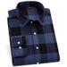 Men's Clothing Premium Cotton Flannel Checkered Long Sleeve Shirt - Breathable, Soft & Stylish Casual Button-Up For Everyday Wear (Multiple Colors)_viptrois.com