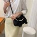 Vintage Bow Pearl Shoulder Bag For Women - Elegant Small Crossbody Purse With Detachable Strap, Retro Fashion Handbag For Daily Use_viptrois.com