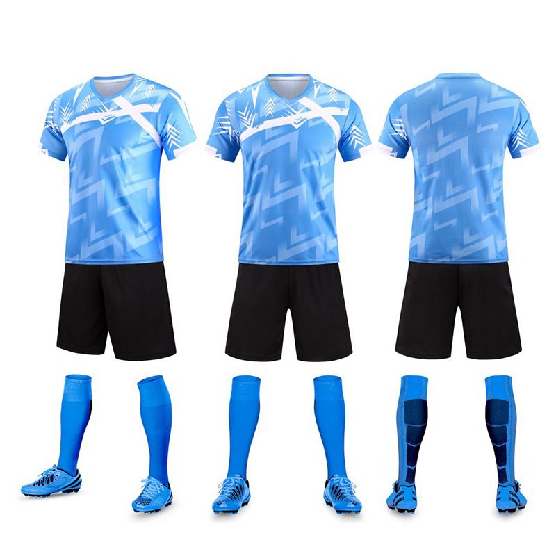 Men's Clothing short-sleeved single tops for men and women's competition training suits cross-border new football suits for adults and children_viptrois.com