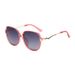 Round Frame Retro Elegant Ladies Polarized Sunglasses Transparent Frame Korean Version Exquisite HD Lenses Metal Leg Sunglasses_viptrois.com