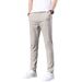 Men's Stretch Straight Leg Pants - Breathable, Versatile & Comfortable Casual Trousers For Everyday Wear_viptrois.com