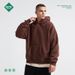 Pure Pure 2025 Autumn Winter New Patchwork Fleece Hooded Brand For Men European And American Solid Color Basic Blank Trendy Men's_viptrois.com