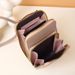 Women's Vertical Wallet Fashionable And Simple Love Embroidery Vertical Line Love Small Fresh And Sweet Ladies Daily Crossbody Wallet_viptrois.com