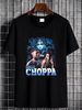 NLE Choppa Vintage Hip Hop Bootleg Style Black T Shirt Slightly Homme Top For Everyday Wear Breathable Graphic Versatile Soft Fashion Unisex_viptrois.com