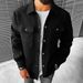 Men's Clothing Casual Single Breasted Coat Chic Flap Pocket Jacket_viptrois.com