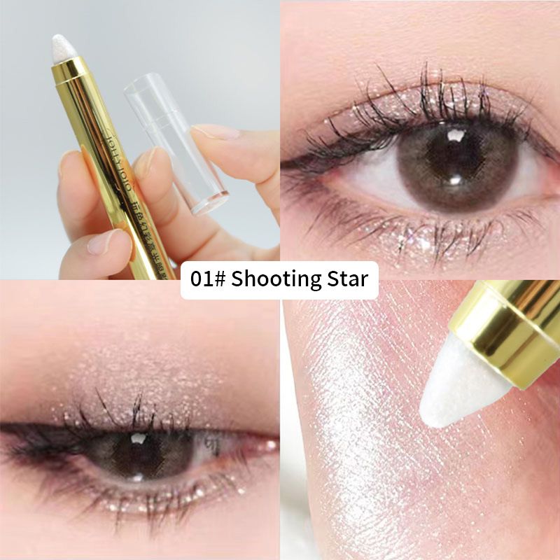 JOJO multi-color eye shadow wholesale high-gloss brightening lying silkworm double-ended eye shadow pen genuine foreign trade makeup_viptrois.com
