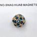 Unisex High-grade atmosphere luxury silk scarf buckle alloy full of diamond stars round creative jewelry magnetic gauze buckle female_viptrois.com