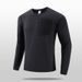 Men's Outdoor Performance Long Sleeve T-Shirt – Stretchable & Breathable Hiking & Camping Top (Black, Army Green, Beige, EU Sizing M-5XL)_viptrois.com
