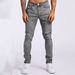 Men's Clothing Jeans Ins Trendy Slim Denim Trousers_viptrois.com
