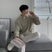 Sweater Casual Early Autumn New Men's Lapel Half Zipper Knitted Top_viptrois.com