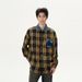 American Retro Plaid Shirt For Men, New Spring And Autumn Style, Niche High End Loose Loose Trendy Casual Jacket Top._viptrois.com