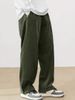 Men's Clothing Autumn And Winter Loose Wide Leg Pants Solid Color Simple And Fashionable Overalls_viptrois.com