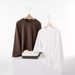 300g Heavyweight Japanese Style Simple Solid Color Long Sleeve T-Shirt For Men 2024 New Autumn Winter Versatile Pure_viptrois.com
