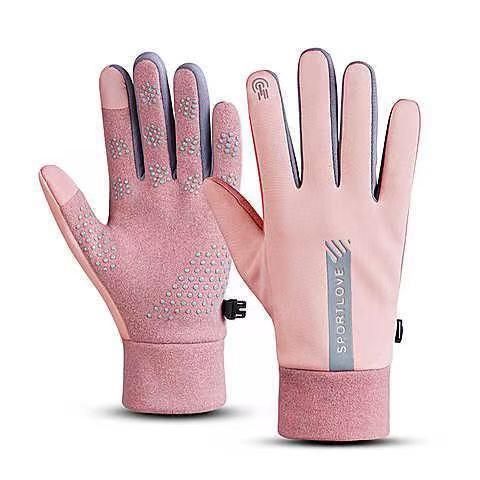 Men's Gloves Spring And Winter For Men And Women, Waterproof, Windproof And Cold Proof, Couples Riding Bicycles And Driving, Non Slip Touch Screen_viptrois.com
