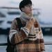 Pure Fair Isle Jacquard Christmas For Men Japanese Lazy High-End Thickened Retro Inner Winter Knit Sweater_viptrois.com