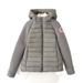 Women's Patchwork Hooded Puffer Jacket Quilted Winter Coat Military Insignia Wheat Stitch Detailing_viptrois.com