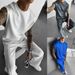 Men's Clothing Sports Casual Pants Vest Suit Loose Sleeveless T Shirt Fitness Suit_viptrois.com