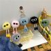Bag Charm Creative Shoe Keychain Cute Three Dimensional Cartoon Small Coal Ball Doll Bag Pendant Car Key Chain Ornaments Gift_viptrois.com