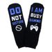 Cotton mid-tube socks soles two-color letter non-slip adhesive socks casual sports game socks_viptrois.com
