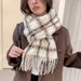 2023 New Xiaoxiang Style Scarf Women's Autumn Winter Korean Edition Versatile, Simple and Fresh Student Warm Neck Trend_viptrois.com