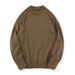 Spring And Autumn New Men's Solid Color Crew Neck Slim Fit Base Shirt Long Sleeve Youth Casual Versatile Knitted Sweater_viptrois.com