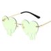 Love Tears Sunglasses - Trendy Frameless Metal Sunglasses For Women (Party & Fashion Style Fashion Trends Hot-selling)_viptrois.com