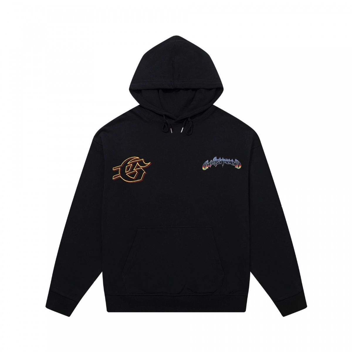 Skull Print Heavy Cotton Unisex High Street Hooded Sweatshirt Long Sleeve Fashion_viptrois.com