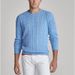 Cross-Border Men's Sweater Long Sleeve Round Neck Pure Cotton Knitwear Twisted Cable Striped Slim Fit Pullover Top 8519_viptrois.com