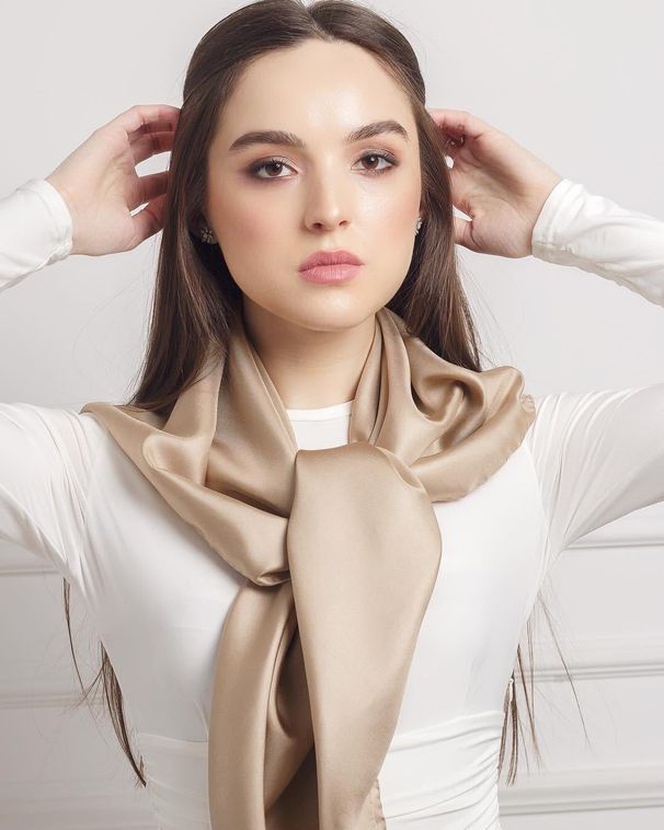 Apparel Accessories Solid color large square scarf 90cm Malay casual headscarf silk gift scarf monochrome shawl cheap gauze scarf wholesale_viptrois.com