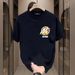 Men's Clothing Short Sleeved T Shirt High Street Summer Wear Trend Fat Loose Large Size Men's Half Sleeved_viptrois.com