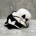 Hepburn style woolen bucket hat for women autumn and winter French retro elegant camellia pot hat with contrasting color edge all match hat_viptrois.com