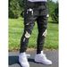 Men's Clothing Men's Slim Fit Skinny Jeans High Street Motorcycle Style Ripped And Patched Style Slimming Leg Pants_viptrois.com