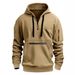 Men's Clothing Fleece-Lined Zip-Up Hoodie – Warm Winter Pullover With Cozy Inner Brushed Fabric, Relaxed Fit For Casual & Streetwear_viptrois.com