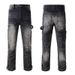 Men's Clothing High Street Multi Pocket Men's Jeans Lumberjack Men's Straight Jeans Men's Distressed Retro Overalls 1328_viptrois.com