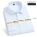 Pulse Pulse Men's Long Sleeve White Business Solid Color Cotton Breathable Shirt For Young And Middle-aged Professional Wear Formal_viptrois.com