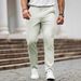 Men's Business Casual Dress Pants – Slim Fit Poly-Viscose Blend Trousers (S-XXL, Khaki/Black/Gray/Blue/White/Green)_viptrois.com