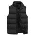 Men's Jacket Winter Warm Coats For Men Thickened Stand Collar Down Vest Oversized Jackets Puffer Vest Sleeveless Zipper Coat_viptrois.com