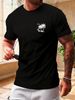 Maglietta Uomo 180g Cotone 100% Maniche Corte Girocollo Casual Traspirante Per Uso Quotidiano Estivo_viptrois.com