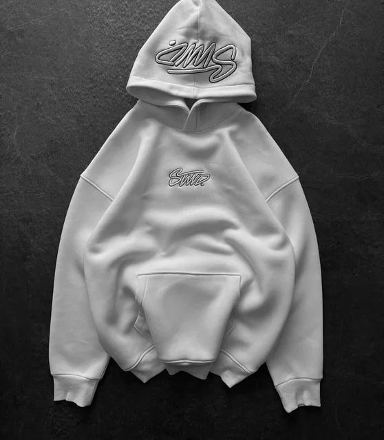 Unisex Gothic Punk Hoodie – Oversized Y2K Streetwear With Drop Shoulder & Distressed Letter Print (Black/Red/Charcoal)_viptrois.com