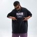 American Style Trendy Washed Vintage Letter Print Loose Short Sleeve T-Shirt Unisex Top For Autumn And Winter_viptrois.com