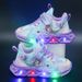 Children with light sneaker 2024 spring and autumn mesh breathable children's shoes medium and small children Princess lightweight casual shoes_viptrois.com