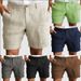 Men's Clothing Summer Breathable Solid Color Outdoor Leisure Zipper Button Shorts_viptrois.com