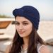 New Silver Croissant Bag Fashionable And Elegant Ladies' Headscarf Hat Hair Hat Baotou Hat_viptrois.com