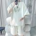 Men's Clothing Ice Silk Suit Men's Summer Loose Casual Sports Shorts Short Sleeved T Shirt Two Piece Suit_viptrois.com