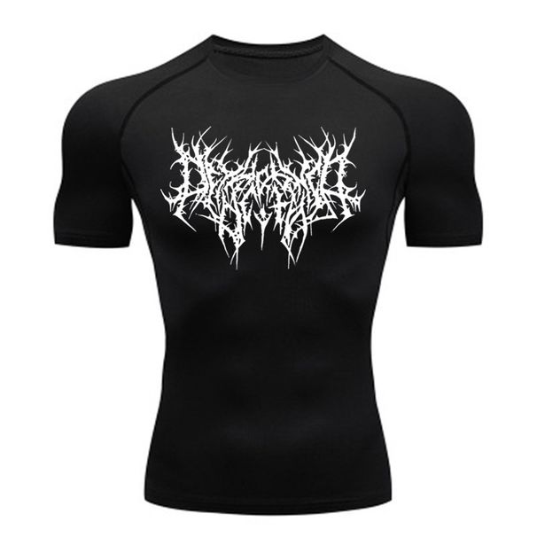 Men's Clothing Sports T Shirt Running Base Clothes Gym Training Quick Drying Clothes Men's Breathable Perspiration Elastic Tights_viptrois.com