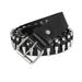 Men's Belts Gothic men's belt hip-hop dark metal punk bullet belt Gothic two-dimensional punk style belt_viptrois.com