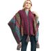 Unisex Ethnic style Yunnan travel hanging beard cape color knitted women's split cape_viptrois.com