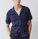 Men's New Jacquard Business Polo Shirt Knitted Short Sleeved Cardigan_viptrois.com